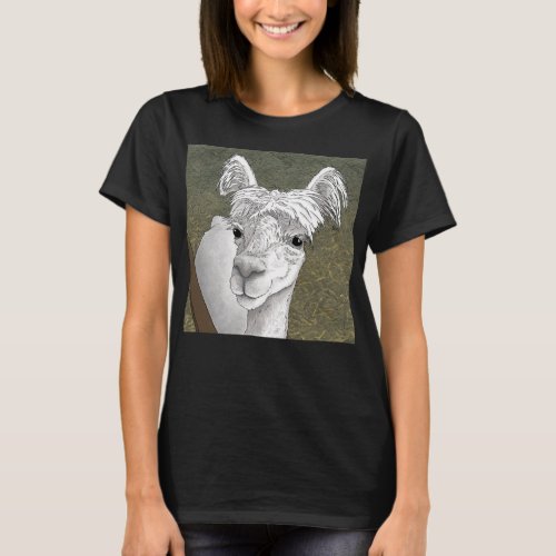 Alpaca Portrait 2 T_Shirt