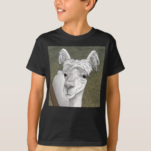 Alpaca Portrait 2 T_Shirt