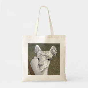 Alpaca Portrait 2 Tote Bag