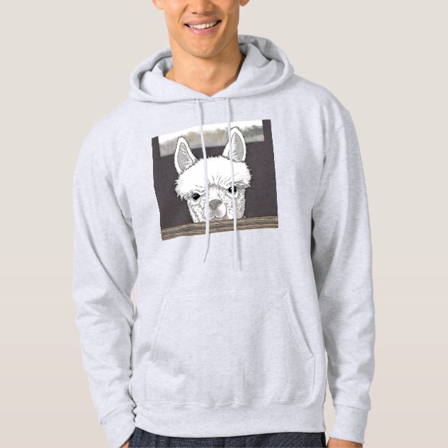 Alpaca Portrait Hoodie (Front)