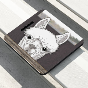 Alpaca Portrait Seat Cushion