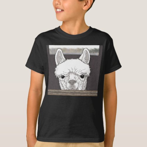 Alpaca Portrait T_Shirt