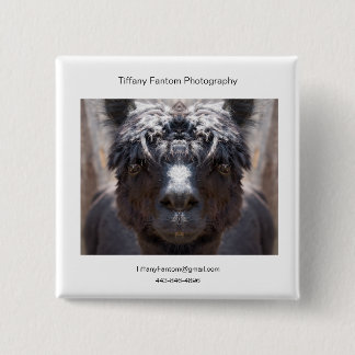 Alpaca Promo Piece Pinback Button