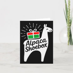 Alpaca Scute Ss Cute Ssbox Christmas Child Giving Card