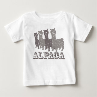 Alpaca Silhouette 4 B Baby T-Shirt