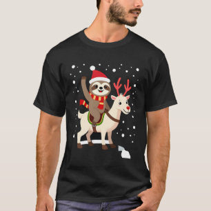 Alpaca Sloth Christmas (1) T-Shirt