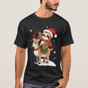 Alpaca Sloth Christmas (2) T-Shirt