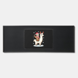 Alpaca Sloth Christmas (3) Bar Mat