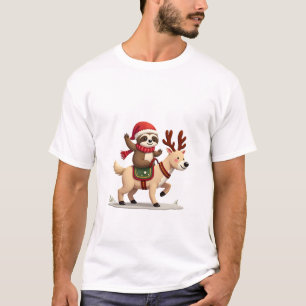 Alpaca Sloth Christmas (3) T-Shirt