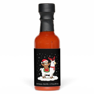 Alpaca Sloth Christmas Hot Sauces