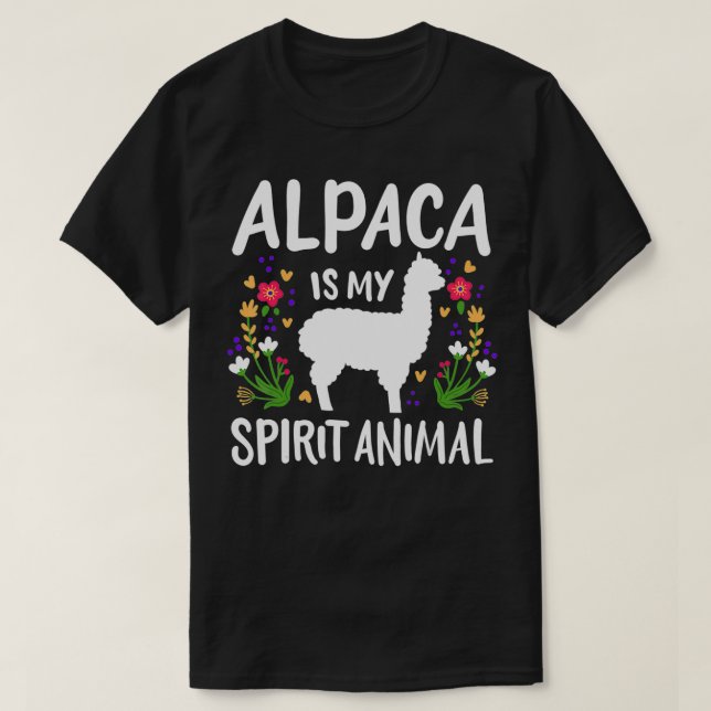 Alpaca Spirit Animal  T-Shirt (Design Front)