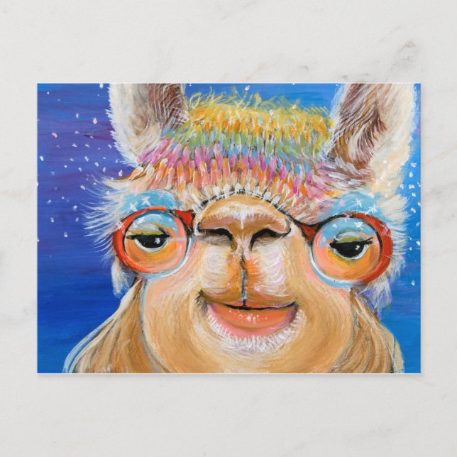 Alpaca Spirit Grandmother postcard (Front)
