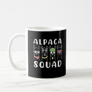 Alpaca Squad Gangster Funny Alpaca Friends Coffee Mug