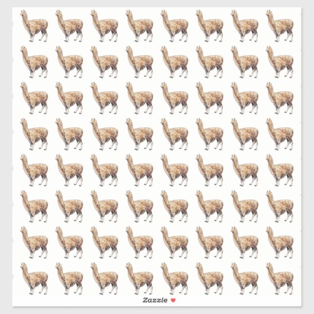 alpaca sticker (Sheet)