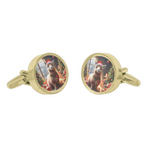 "Alpaca the Presents: A Christmas Tale" Cufflinks