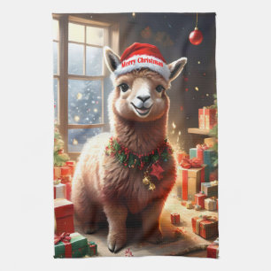 "Alpaca the Presents: A Christmas Tale" Kitchen Towel