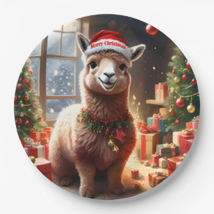 "Alpaca the Presents: A Christmas Tale" Paper Plates