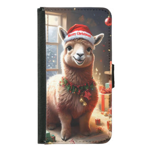 "Alpaca the Presents: A Christmas Tale" Samsung Galaxy S5 Wallet Case