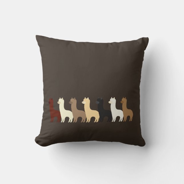 Alpaca Throw Pillow (Front)
