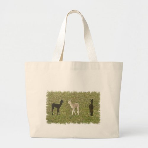 Alpaca Trio Large Tote Bag