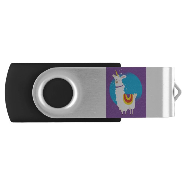 Alpaca Unicorn Flash Drive (Front)
