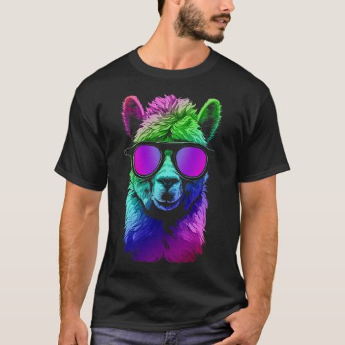 Alpaca Vibrant Colors T_Shirt