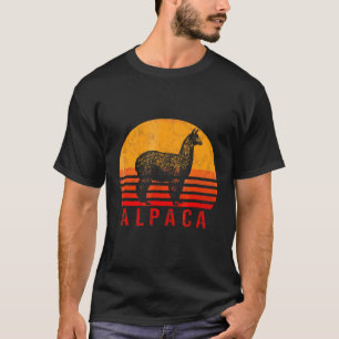 Alpaca Vintage Retro Alpaka Llama Lama Wool Peru T-Shirt