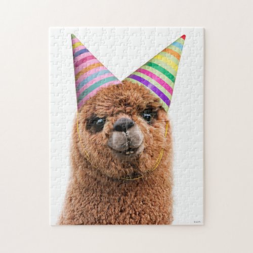 Alpaca Wearing Party Hats Jigsaw Puzzle