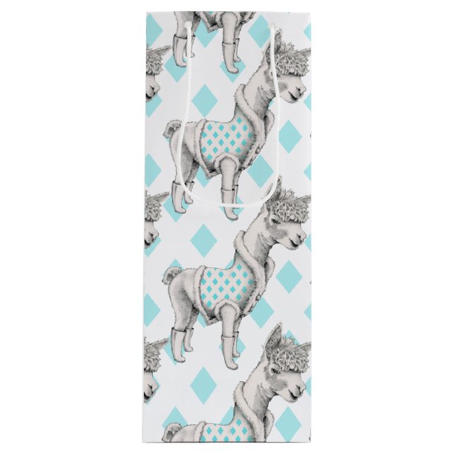 Alpaca Wine Gift Bag (Front)