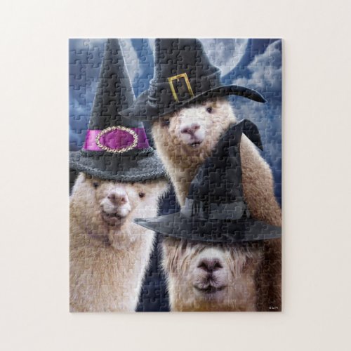 Alpaca Witches Jigsaw Puzzle