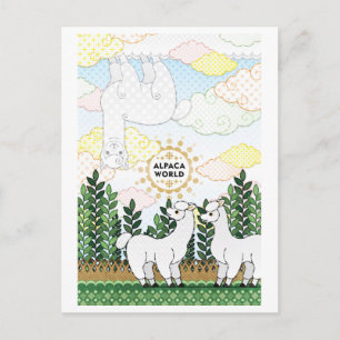 ALPACA WORLD(remake) Postcard