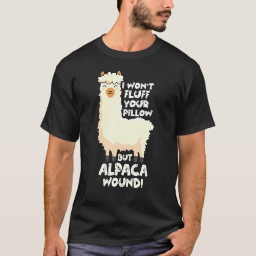 Alpaca Wound Care Nurse Trauma Er Ems Cute Llama T_Shirt