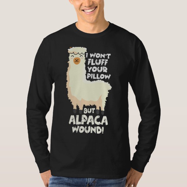 Alpaca Wound Care Nurse Trauma Er Ems Cute Llama T-Shirt (Front)