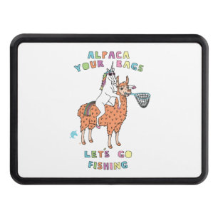 Alpaca Your Bags Let s Go Fishing Unicorn Hitch Cover
