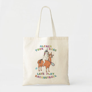 Alpaca-Your-Bags-Let's-Play-Racquetball-Unicorn-Ri Tote Bag