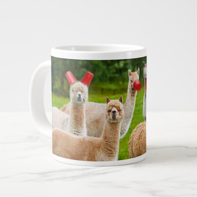 Alpacas With Red Cups (Front Left)