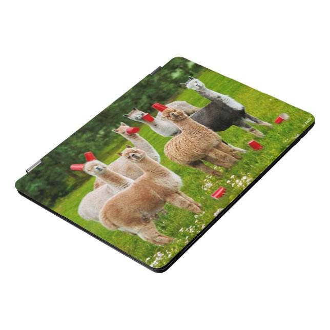 Alpacas With Red Cups iPad Pro Cover (Side)