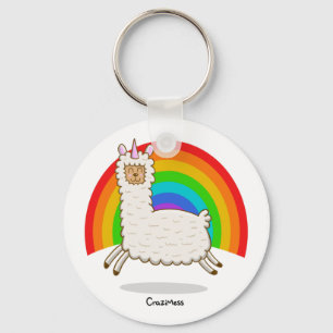 Alpacorn Rainbow Keychain
