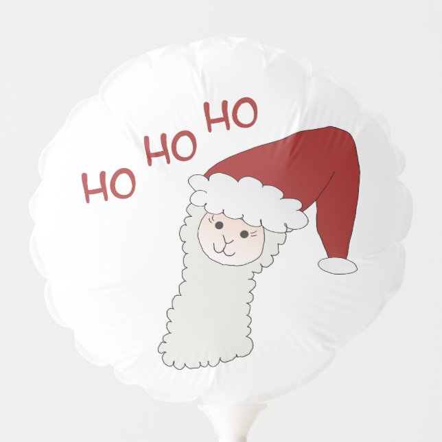 Alpaka Ballon Christmas Alpaca Lama gift Balloon (Front)