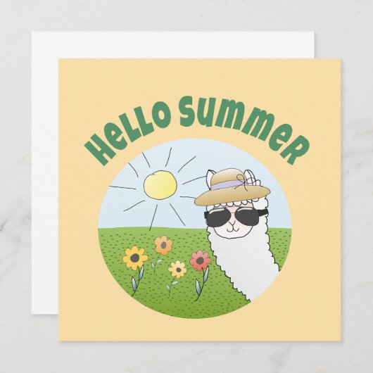 Alpaka party Hello Summer Alpaca partytime (Front/Back)