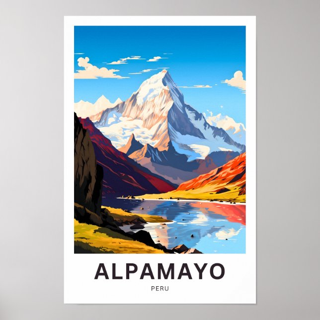 Alpamayo Peru Travel Print (Front)
