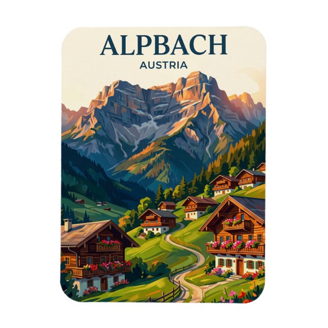 Alpbach Austria Magnet (Vertical)