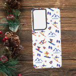 Alpbach Austria Ski Snowboard Pattern Samsung Galaxy S21 Ultra Case<br><div class="desc">A funny winter skiing seamless pattern for the ski resort Alpbach in Austria,  Tyrol,  Alps. Perfect gift idea for winter sports lovers: ski,  snowboard,  freestyle,  ski jump,  cross-country skiing.</div>