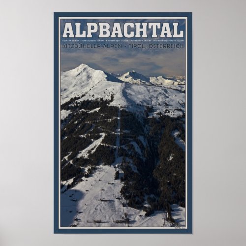Alpbach Ski Area Poster