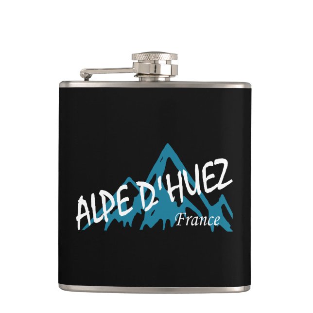 Alpe d’Huez France Mountains Flask (Front)