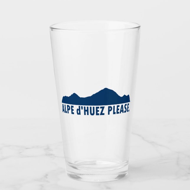 Alpe d’Huez France Please Glass (Front)