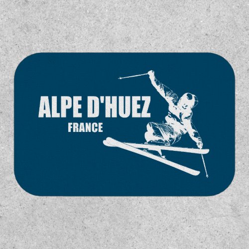 Alpe dHuez France Skier Patch