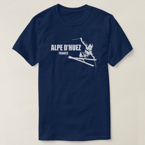 Alpe dHuez France Skier T_Shirt