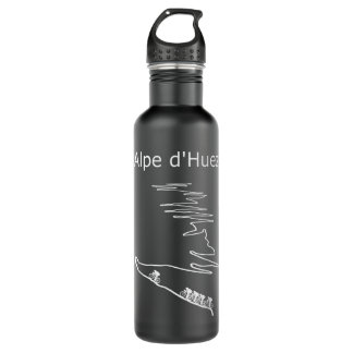 Alpe d Huez in France cycling design for men and w Stainless Steel Water Bottle
