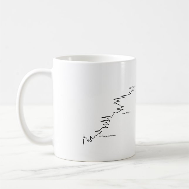 Alpe D’Huez road climb Coffee Mug (Left)